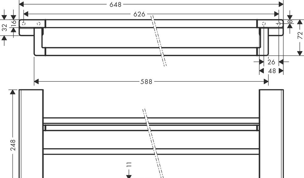 Hansgrohe AddStoris, Полка, 41751700