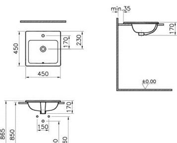 Vitra S20, Накладная (чаша), 5463B003-0001