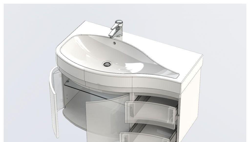Aquanet Сопрано, Тумба с раковиной, 00212998