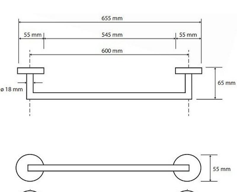 Bemeta Hematit, Полотенцедержатель, 159204042