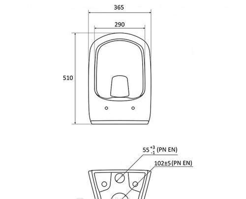 Ravak Classic, Унитаз подвесной, X01671