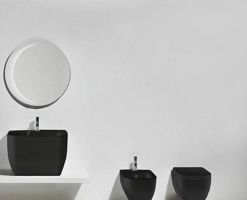 Simas Henges, Унитаз подвесной, HE18 nero matt