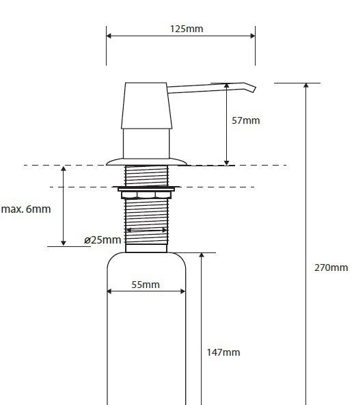 Bemeta Hotel Equipment, Дозатор для жидкого мыла, 152109122