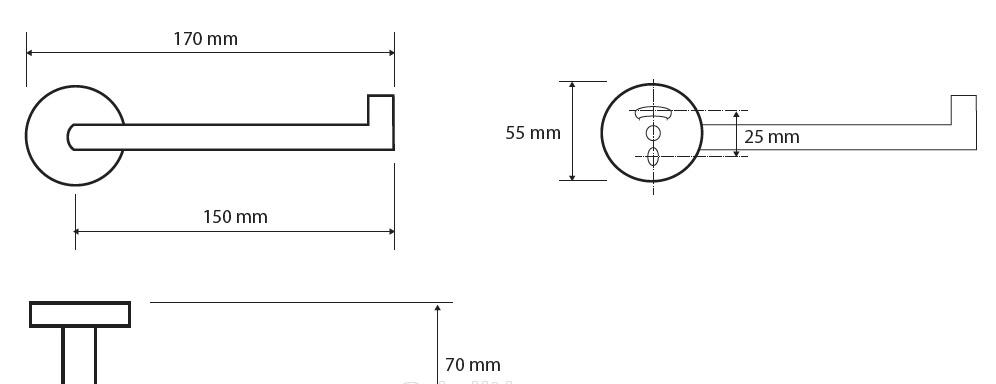Bemeta Dark, Держатель туалетной бумаги, 104212030L