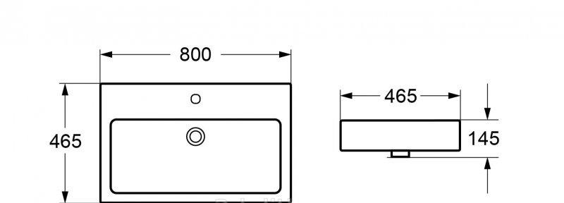 Cezares без коллекции, Раковина, CZR-MIL-80-LVB