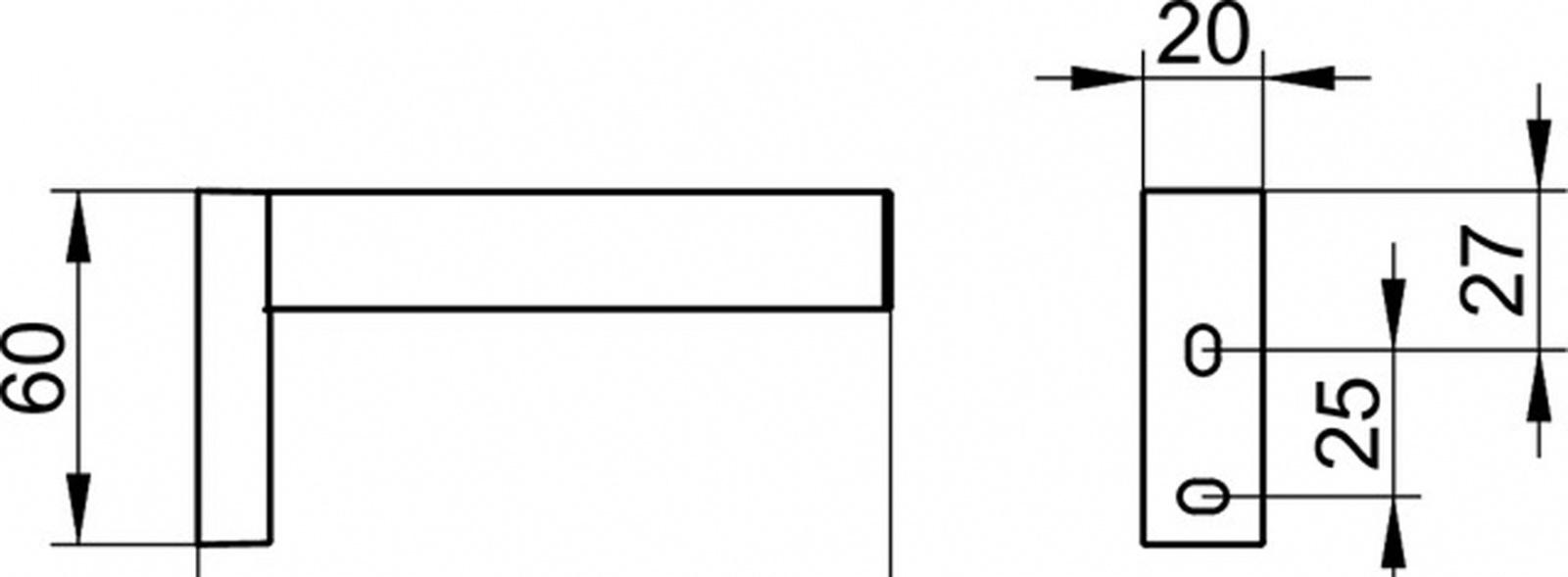 Keuco Edition 90, Держатель туалетной бумаги и запасного рулона, 19163010000