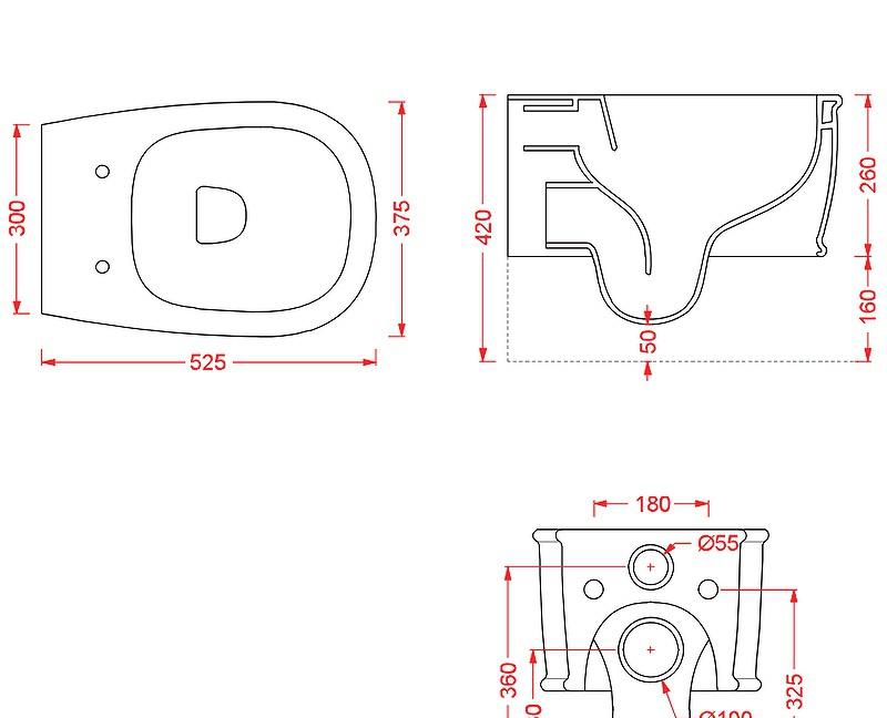 ArtCeram Atelier, Унитаз подвесной, ATV001 17 00