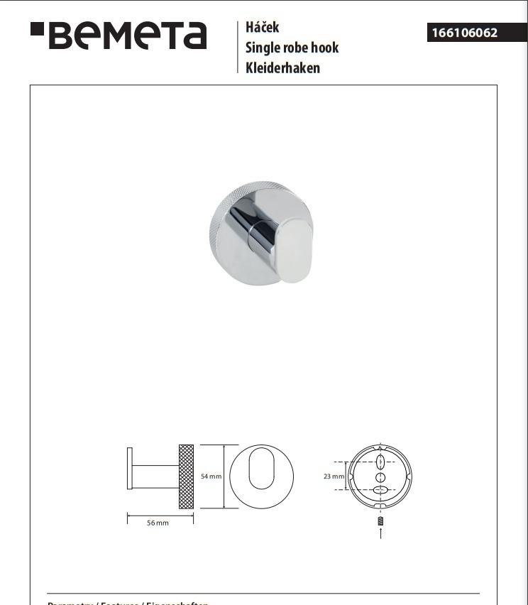 Bemeta Stella, Крючок, 166106062