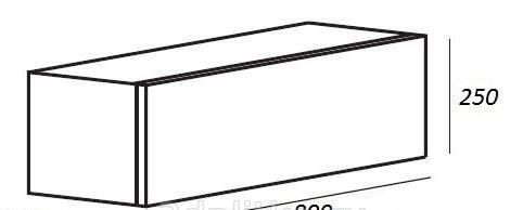 Cezares Cadro, Тумба для раковины, CADRO-80-1C-SO-NR-BLUM