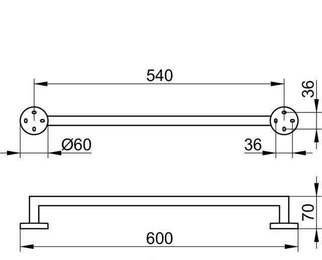 Keuco Edition 90, Полотенцедержатель, 19001 010600 / 19001010600