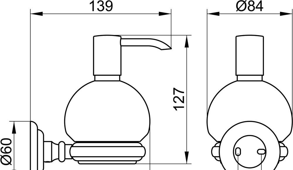 Keuco Astor, Дозатор для жидкого мыла, 02153019000