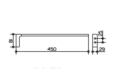 Keuco Edition 11, Полотенцедержатель, 11120010000 / 11120 010000