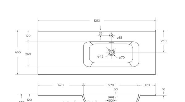 Cezares без коллекции, Раковина, CZR-8095-120-R