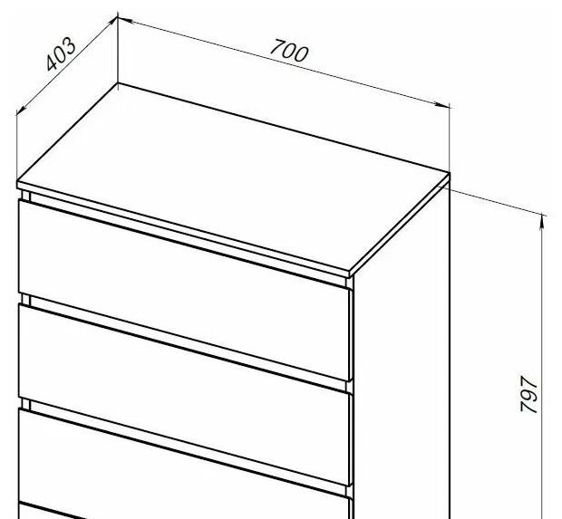 Aquanet Сканди, Комод, 00302549 / 302549