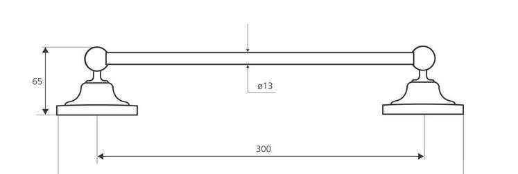 Bemeta Retro, Полотенцедержатель, 144104017