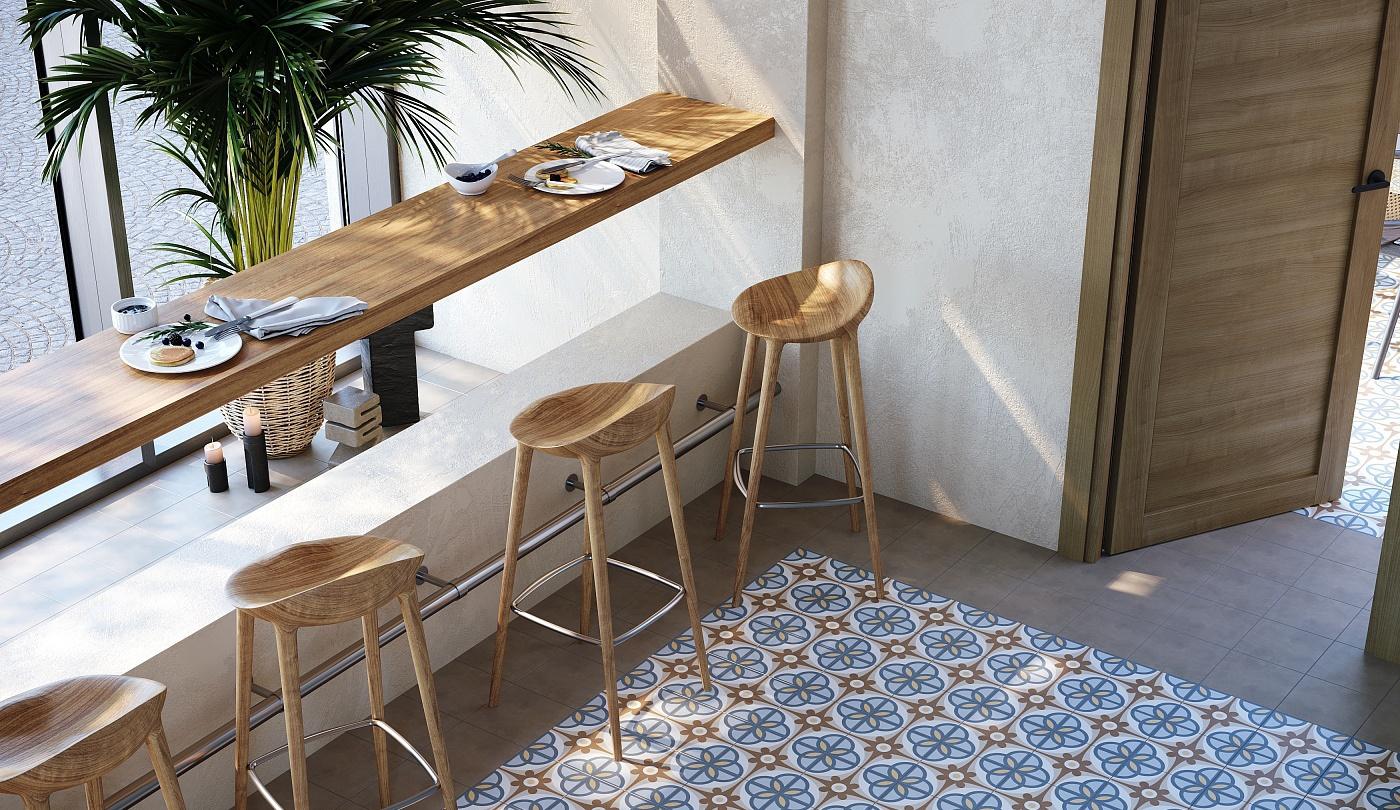 Картинка Creto Pamp, Керамогранит, 20x20 см