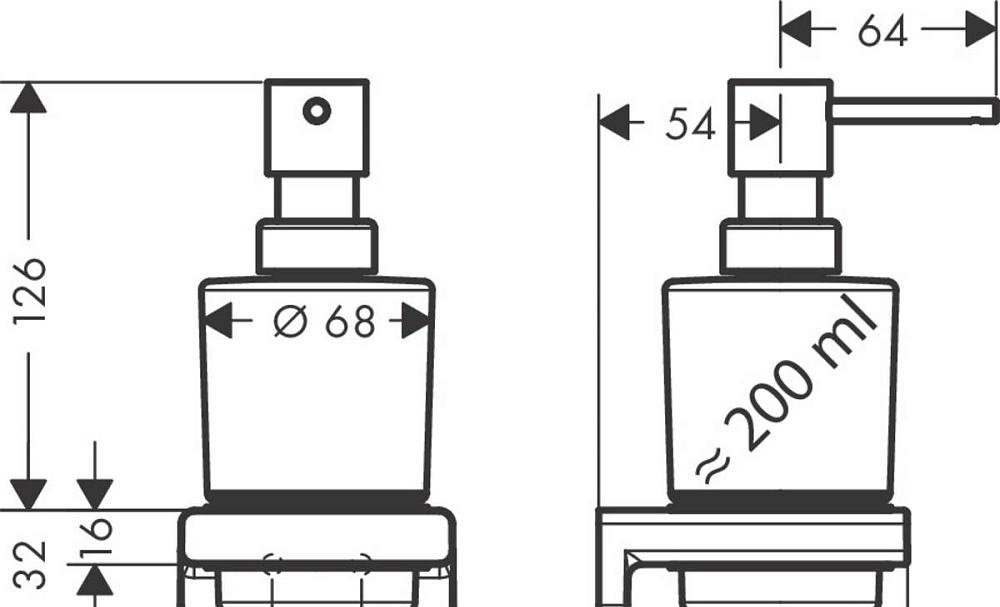 Hansgrohe AddStoris, Дозатор для жидкого мыла, 41745340