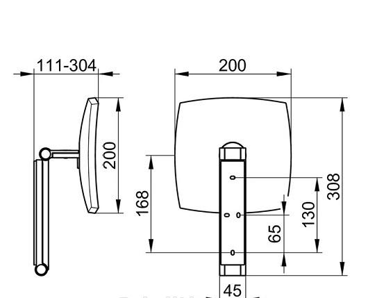 Keuco iLook Move, Косметическое зеркало, 17613 130000