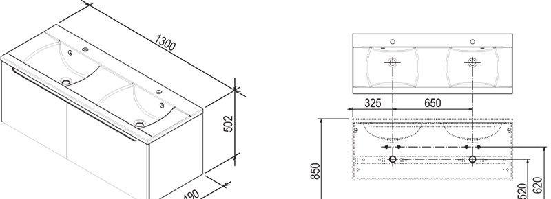 Ravak Classic, Тумба для раковины, X000000422