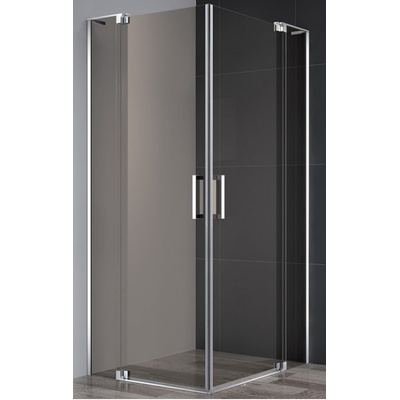 Душевой уголок - Cezares, Slider, 110x110x195 см, SLIDER-A-2-100/110-BR-Cr