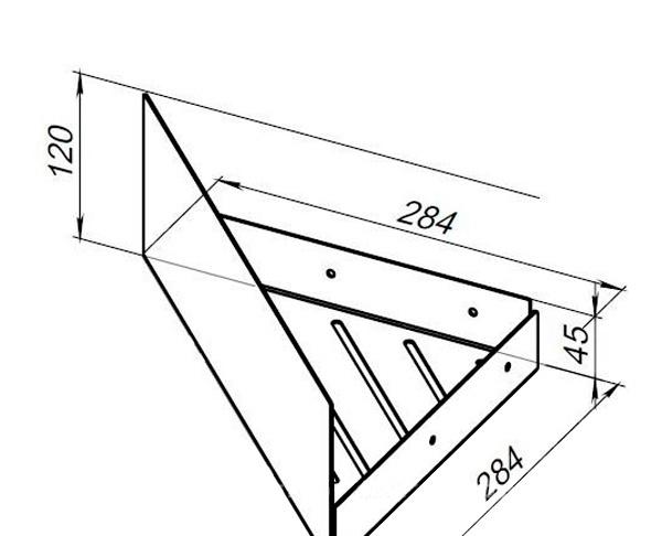 Aquanet Магнум, Полка, 302225 / 00302225
