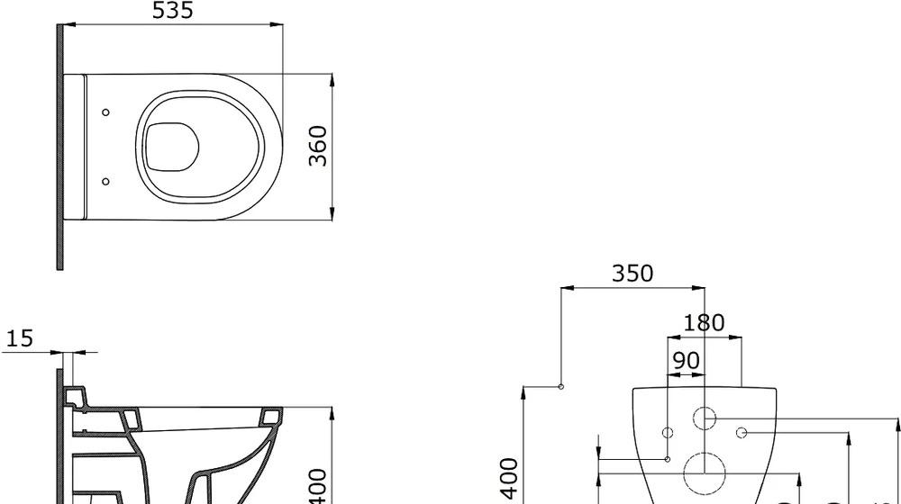 Bocchi Taormina Arch, Унитаз подвесной, IS30251.111700