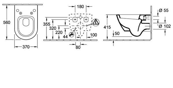 Villeroy&Boch Subway 2.0, Унитаз подвесной, 56001001 / 560050R1