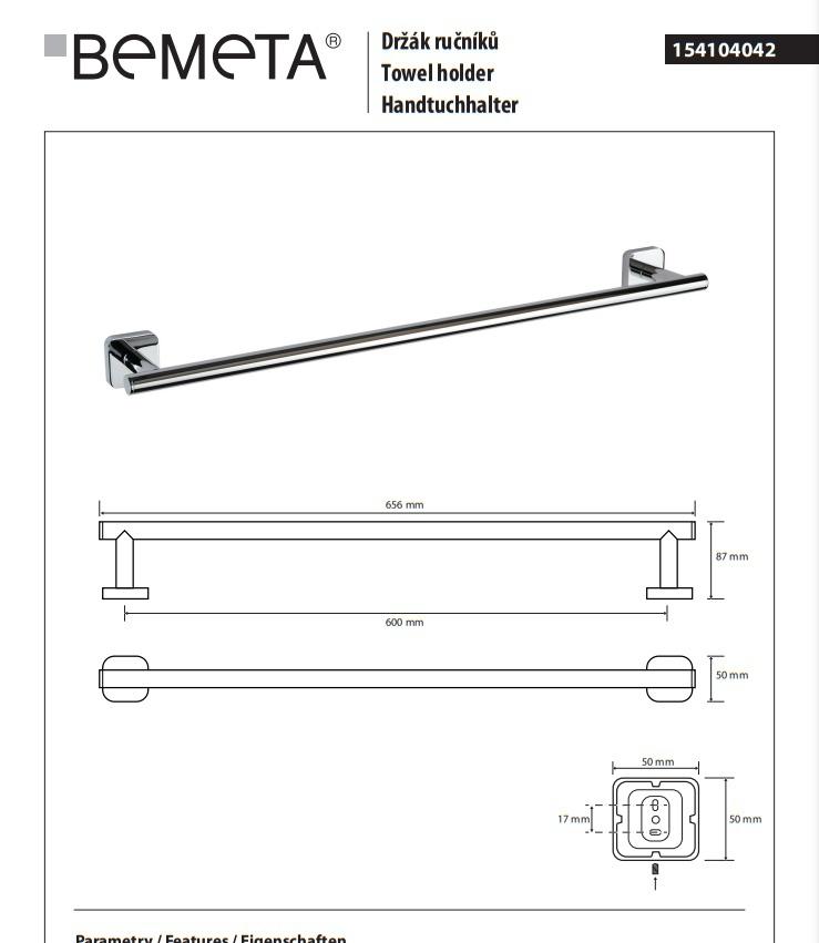 Bemeta Tasi, Полотенцедержатель, 154104042