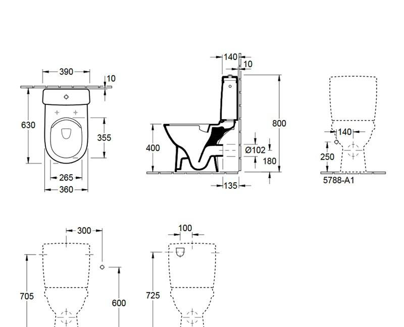 Villeroy&Boch Legato, сиденья и крышки, 9M38S101