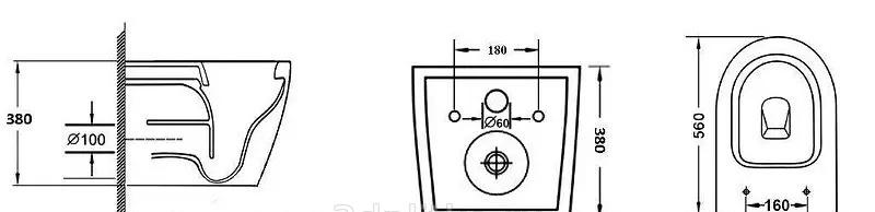 Grossman без коллекции, Унитаз подвесной с инсталляцией и кнопкой, 97.4411S.05.10M