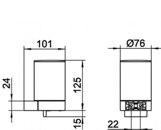 Keuco Plan, Дозатор для жидкого мыла, 14951010000 / 14951 010000