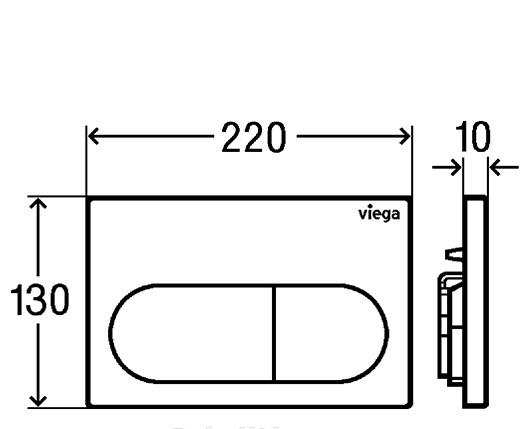 Инсталляция для унитаза - Viega, Prevista Dry, 21x50x136 см, 792831