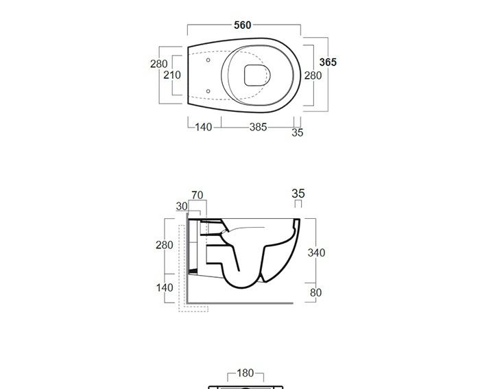 Simas Vignoni, Унитаз подвесной, 5104.6.000.000.1 / 8.5104.6.000.000.1