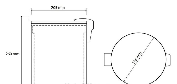Bemeta Brilo, Мусорное ведро, 161315010