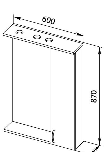 Aquanet Йорк, Тумба с раковиной, 00212594
