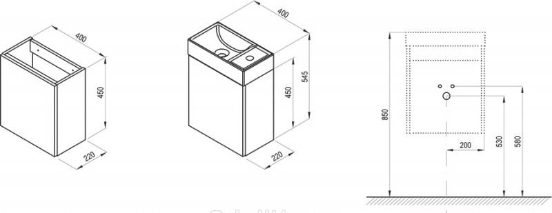 Ravak SD Veda, Тумба для раковины, X000001386