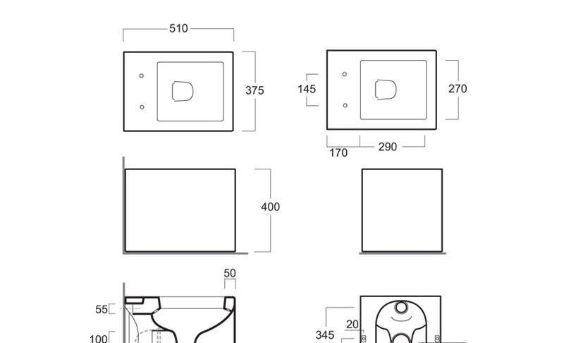 Simas Frozen, Унитаз приставной, FZ 01 bia