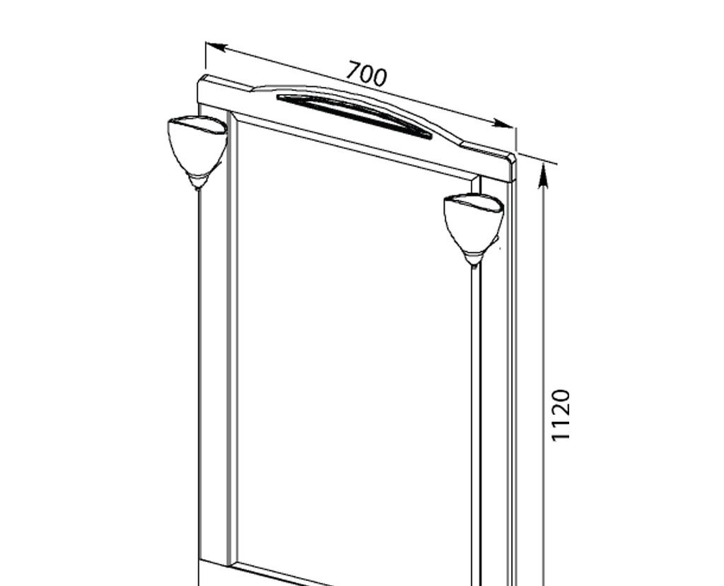 Aquanet Луис, Зеркало, 00173213
