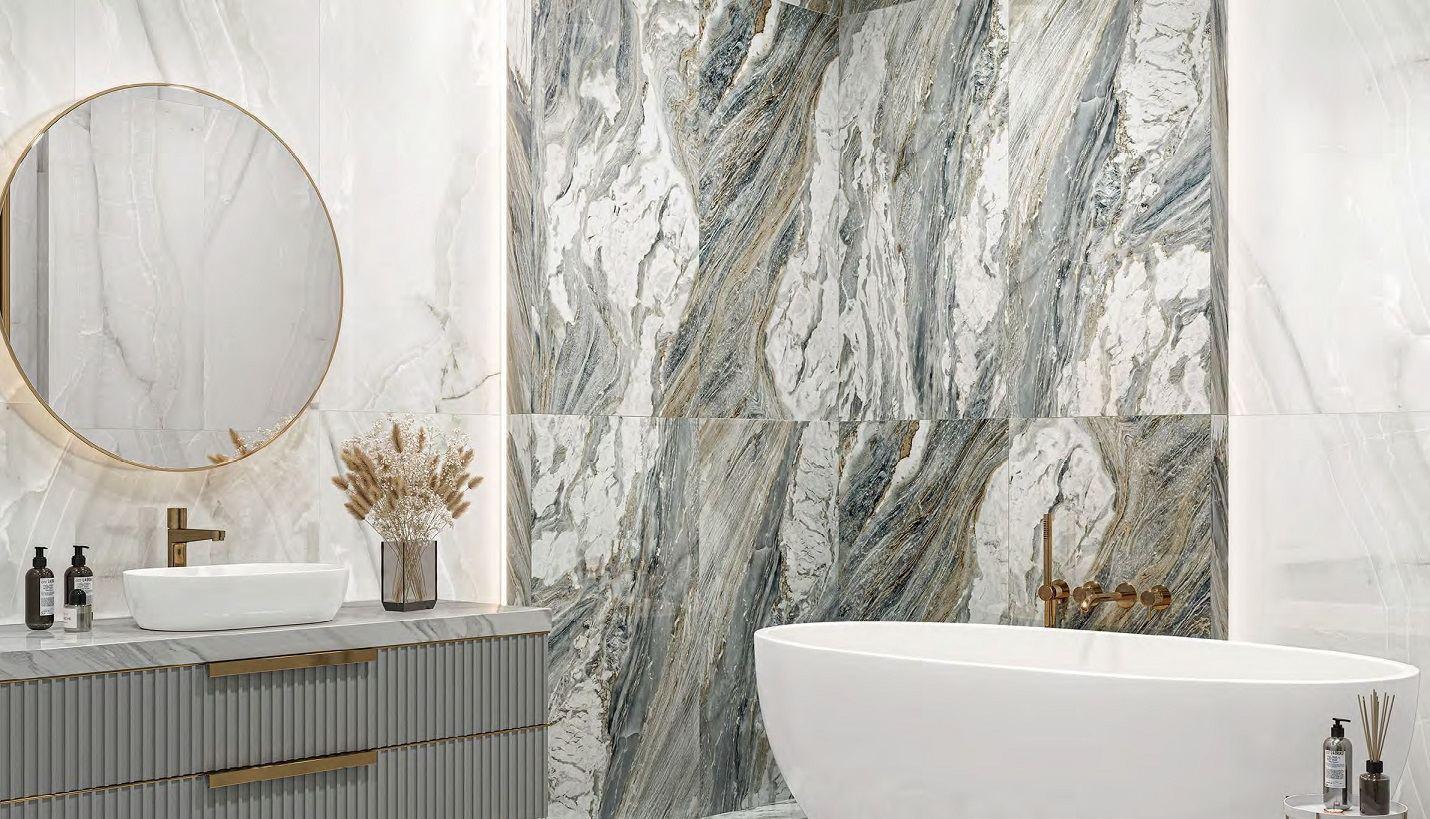 Картинка LCM Snow Onyx, Керамогранит, 60x120 см