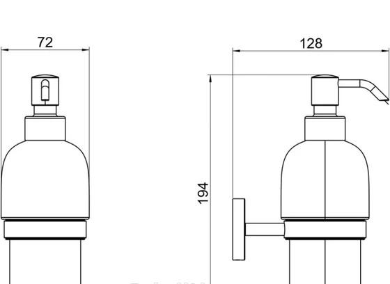 Aquatek Бетта, Дозатор для жидкого мыла, AQ4605CR
