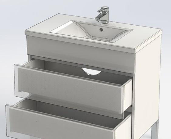 Aquanet Лаконика, Тумба для раковины, 4620008197470 / 6652mkr / Стиль 75