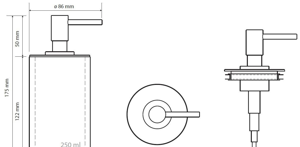 Bemeta Gamma, Дозатор для жидкого мыла, 145609320