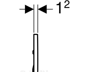 Кнопка смыва - Geberit, Sigma 30, 1.2x24.6x16.4 см, 115.893.JT.1