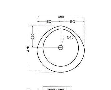 Раковина - Jaquar, Jaquar Designer, 48x47x19 см, JDS-WHT-25903