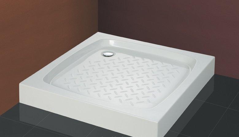 Душевой поддон - Cezares, без коллекции, 90x90x130 см, TRAY-S-A-90-13-W