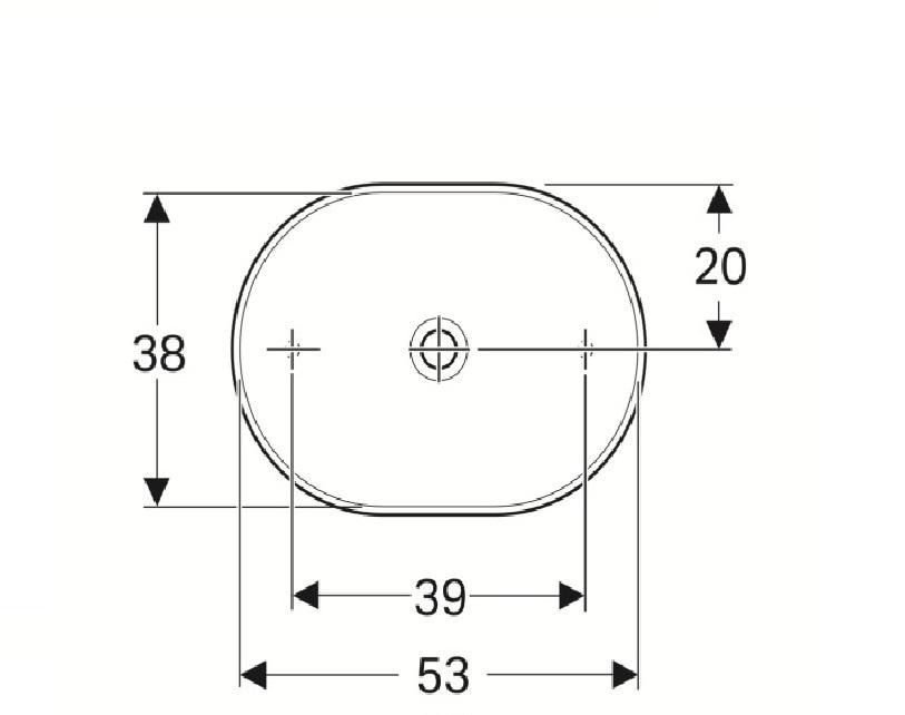 Geberit Variform, Раковина, 500.774.01.2