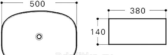 Раковина - Aquanet, без коллекции, 38x50x14 см, FINE-1 00273681 / 00273681
