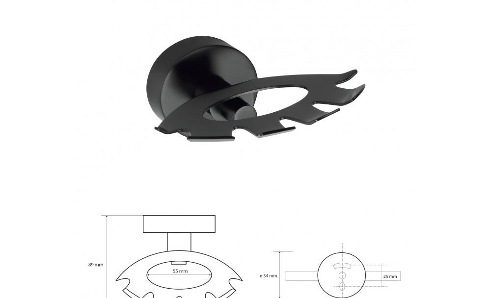 Bemeta Dark, Держатель зубных щеток, 104110030