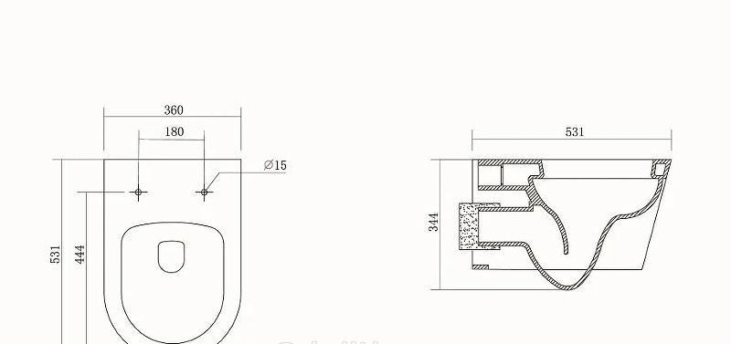 Aquatek Оберон, Унитаз подвесной с инсталляцией и кнопкой, SET AQUATEK ОБЕРОН