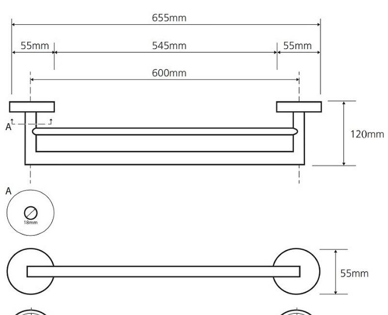 Bemeta Brilo, Полотенцедержатель, 161204052